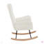 Chaise berçante en velours
