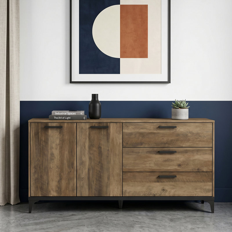 Lawrence 2 Door 3 Drawer Wide Wide Sideboard