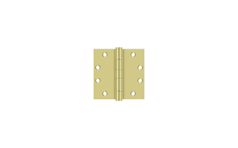 102'' x 102'' Steel Butt Bearing Hinge, Polished Brass