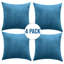 Embossed Quilted Chevron Decorative Cushion Cases - Set of 4 Modern Couch & Bed Décor Velvet Throw Pillow Covers -775583412