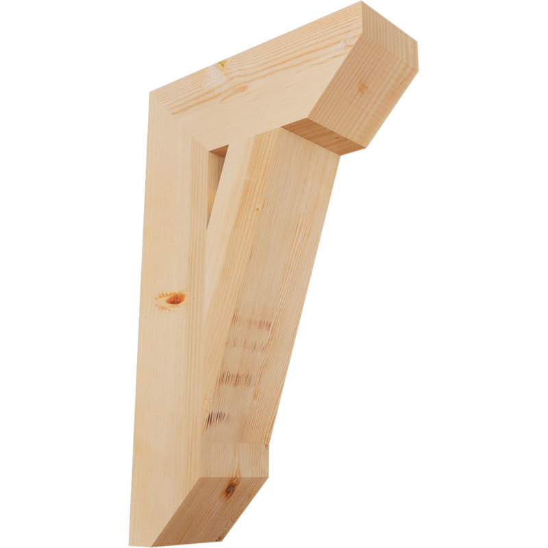 Support traditionnel en bois rustique à lattes, Sapin de Douglas, H 30 po x l 5,5 po x P 18 po