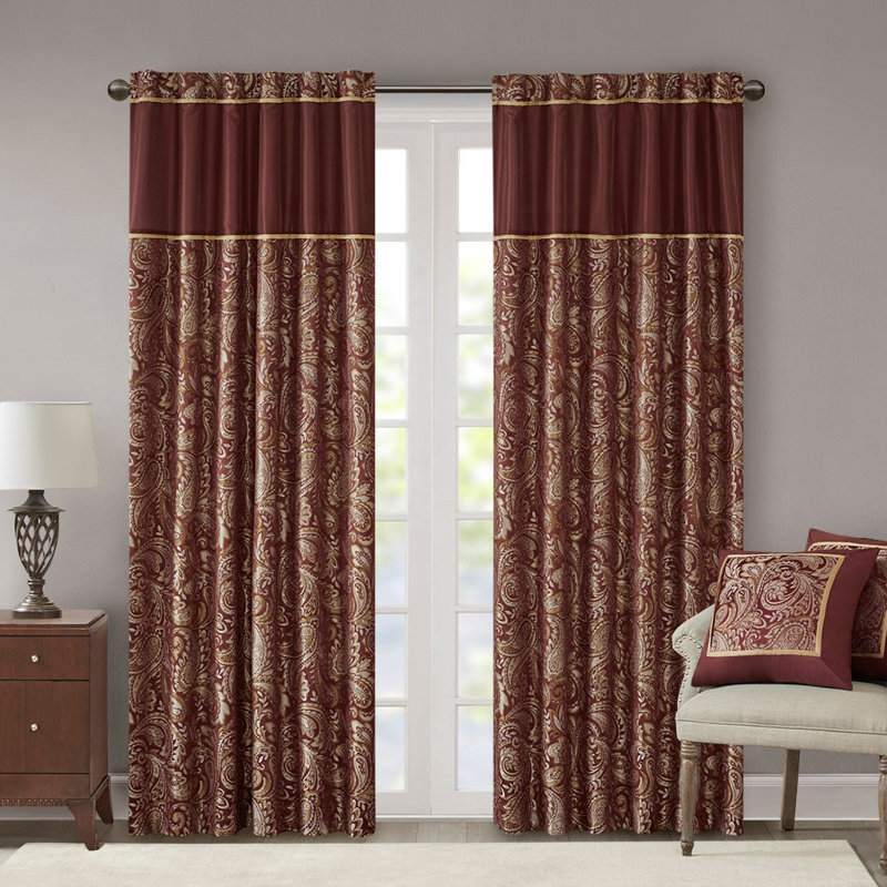 Paire de rideaux (2 panneaux de fenêtre), Multi-couleur, L 50 po x L 84 po