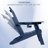 Plastic Folding Adirondack Chair with Adjustable Backrest-1633152390
