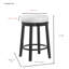 Tabouret de comptoir moderne de 24 po avec siège pivotant à 360 ° Modern-1054173314-1054173315