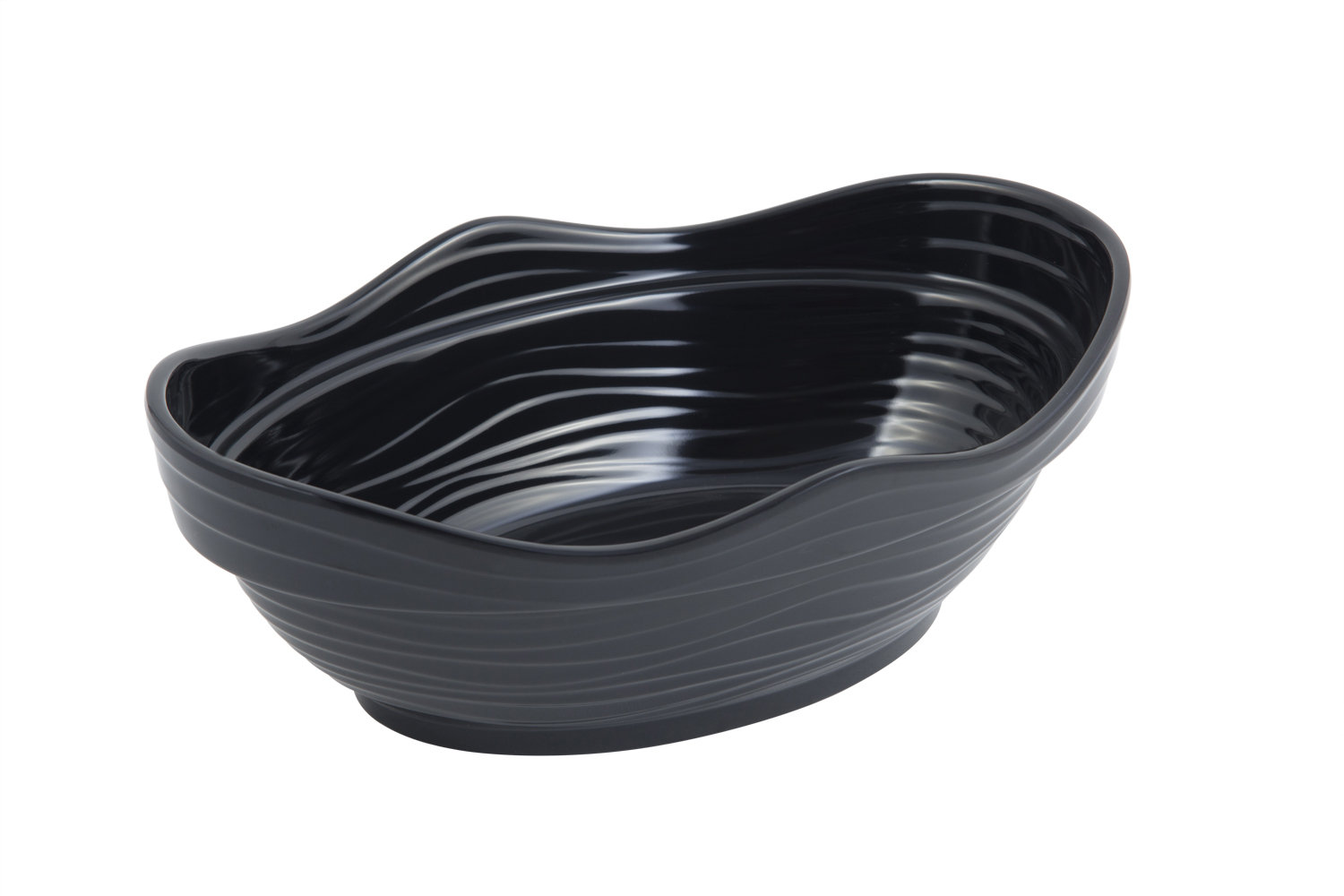 Bon Chef Euro Round Melamine Serving Bowl - Black
