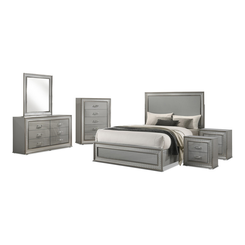 Ensemble de chambre à coucher 6 pièces Minardi, Grand