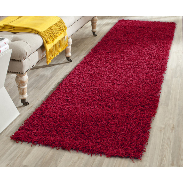 Assar Handmade Tufted Red Area Rug