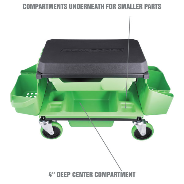 Stalwart Tool Box - Features Removable Small Parts Organizer Tray -  Portable Tool Tote with Handle