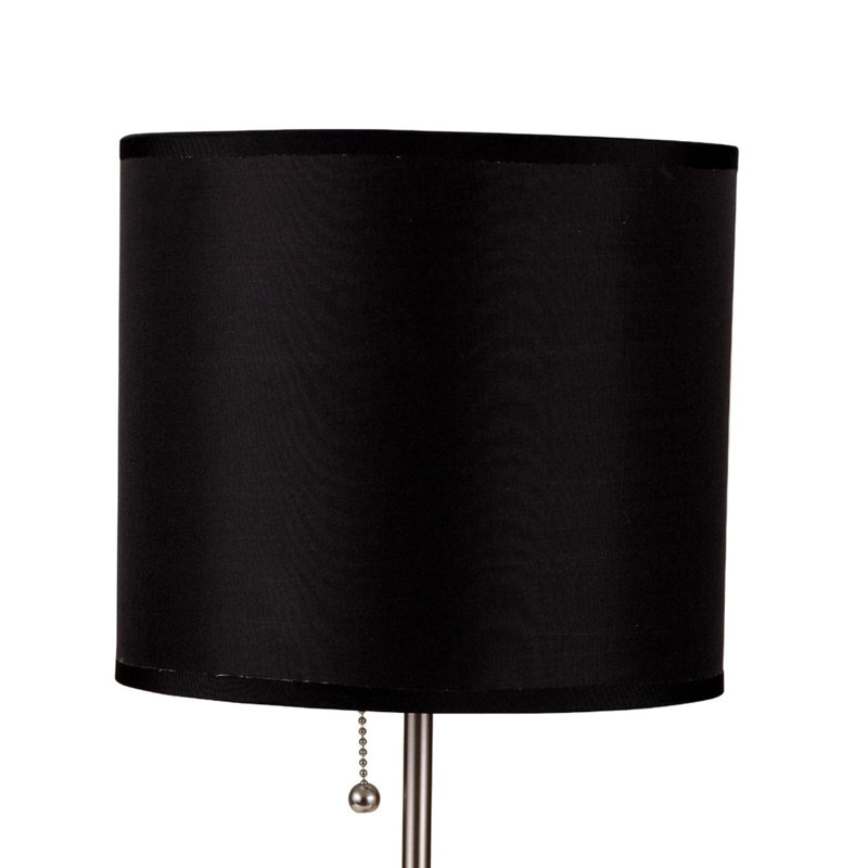 Lampe de table haute en métal, H 16 po x l 9 po x P 9 po, Noir, noir, noir, noir