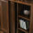Storage Cabinet with open shelves and sliding doors-571550003