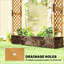 Trellis Planter Box,Wooden Planter Box For Patio Backyard