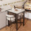 Mianca Marble Top Metal Base Dining Table-795029324