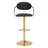Upholstered Adjustable Height Counter Stool with Metal Frame-364755171-364755168