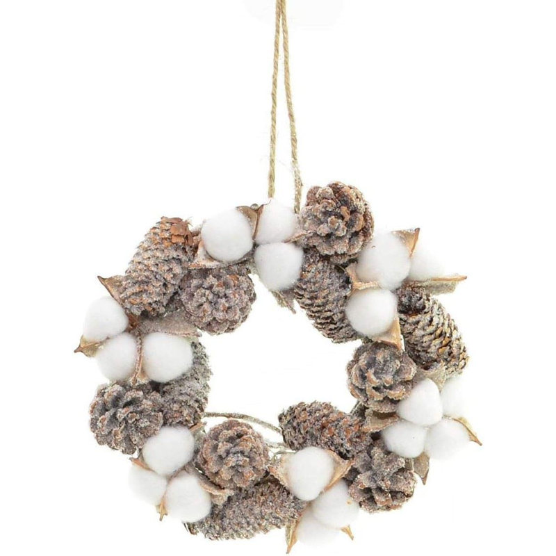 Faux PVC 8.66cm Christmas Wreath