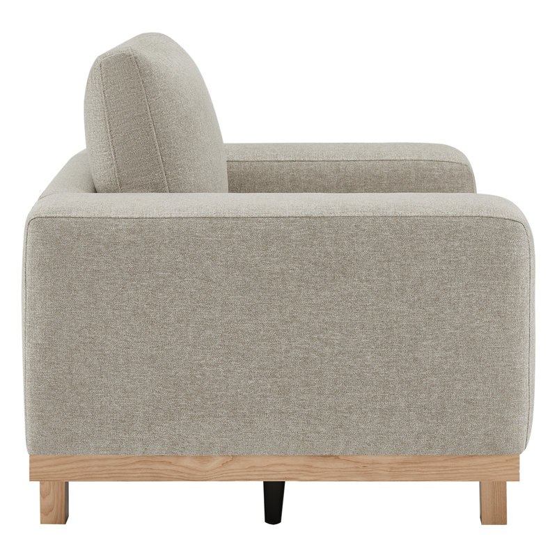 Arnette Upholstered Armchair, Brent Sand Basketweave
