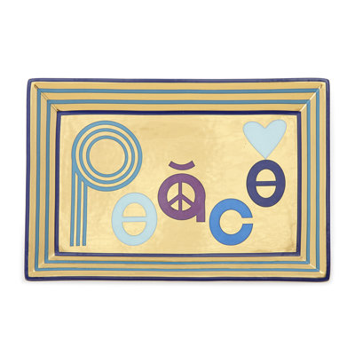 Peace Ceramic Decorative Tray