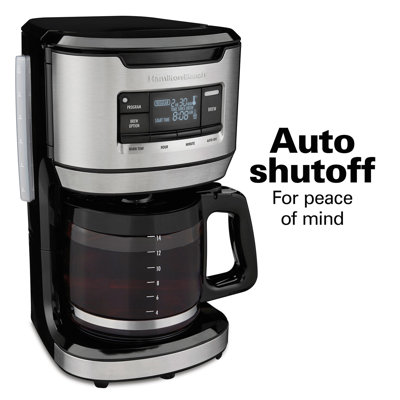 Hamilton Beach 14 cups Black/Silver Coffee Maker