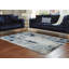 Tapis bleu / gris tissé à la main-1481331272