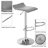 Swivel Upholstered Adjustable Height Counter Stool with Metal Frame-236506820