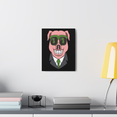 Stock Market Art Greed is Good for Traders Money Quote Motivation Wall Art