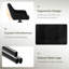 48cm H Fabric Upholstered Metal Upholstered Back Armchair-845289231