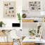 Tableau d'affichage mural avec babillards suspendus en bois de lin-207933087