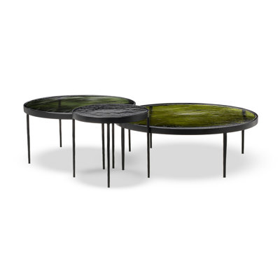 Yoko Glass Nesting Coffee Table