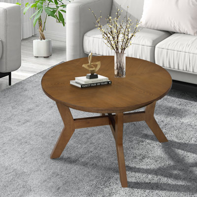 Table basse 32 pouces en bois Crosslake, table basse Mid Century Farmhouse