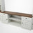 Entertainment Center For Tvs Up To 80", Bookshelf Wall Console, Two-Tone , Modern Farmhouse, Living Room Storage System-897229234