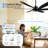 64 Inch Smart Ceiling Fan With Light