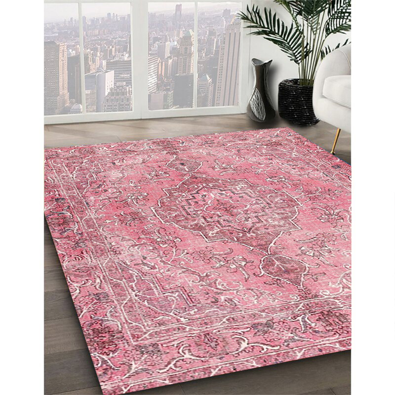 Tapis traditionnel 100% lavable à la machine 4346, Carré 8 pi