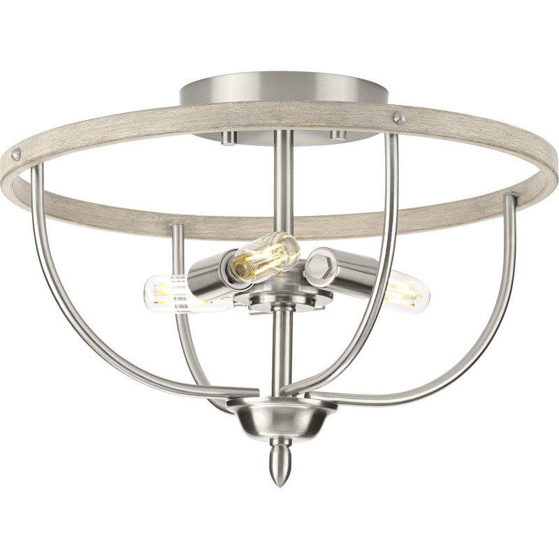 Plafonnier semi-encastré 14 po 3 lumières Romolo