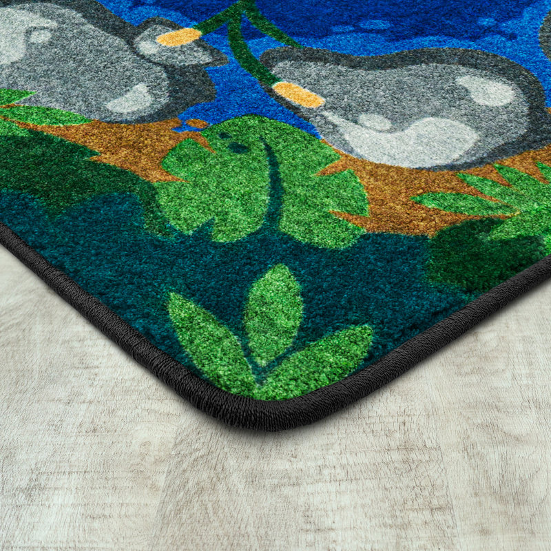 Tranquil Pond by Joy Carpets Area Rug, Rectangle 7'8" x 10'9"