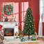 Sapin de Noël artificiel mince non éclairé 6 pi de haut