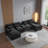 5-Piece Upholstered U-Shaped Sectional-1067949256