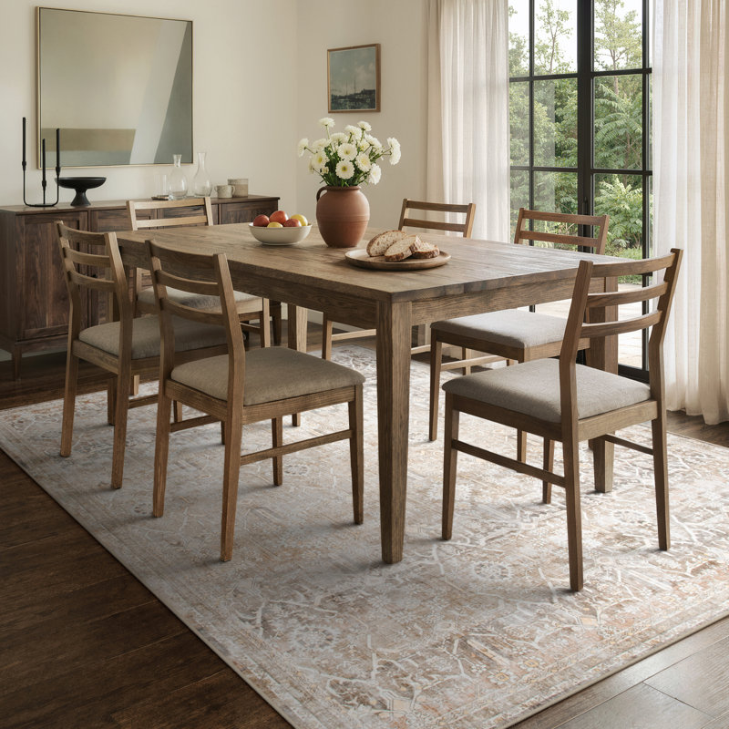 Tapis lavable rétro Tribal Cashmere, Rectangle 5 pi x 7 pi