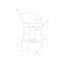 EVORA Upholstered Stool with Metal Frame