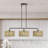 Goldiemesh English Bronze Extra Large Linear Chandelier