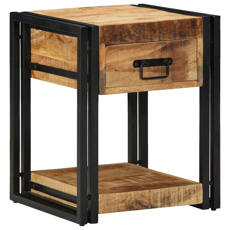40cm W Iron Bedside Table