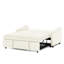 Lit en velours beige, dossier réglable, charge, 2 espaces en velours escamotable, surface de chargement polyvalente-121047799