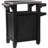 Keter Unity 40 Gal Patio Storage Grilling Bar Cart w/ Stainless Steel Top-70446005