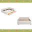 Lit plateforme tapissier avec port USB et 2 tiroirs-807519422