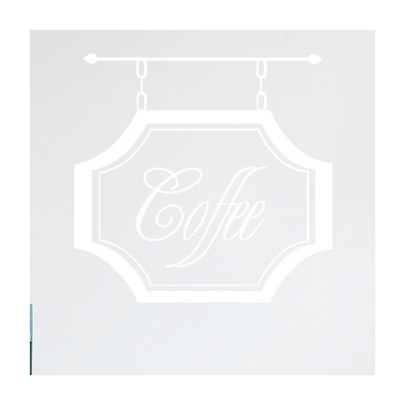 Food & Beverage Wall Decal, White