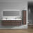 Seavy 83.4'' Double Bathroom Vanity with Plastic Top-1263948117