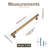 Knurled Cabinet Pulls, Antique Brass & Champagne Bronze Textured Drawer Bar Handles for Kitchen Cupboard Bathroom Cabinet-137343294-137343295