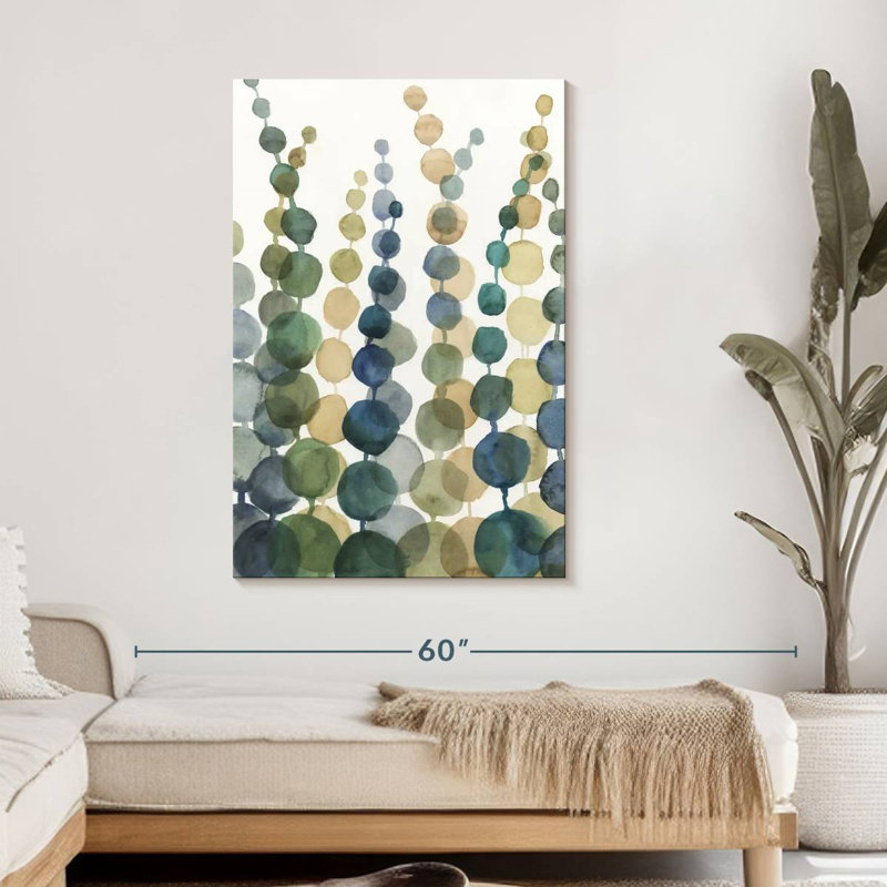 " Pompom Botanical I Canvas Print ", 45" H x 30" W x 1.25" D