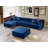 Juliana Velvet 4-Piece Sectional-440363483