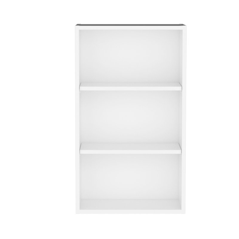 36" High Wall Cabinet With Open Shelves, For Storage 3 In Sleek Appearance Living Room, White