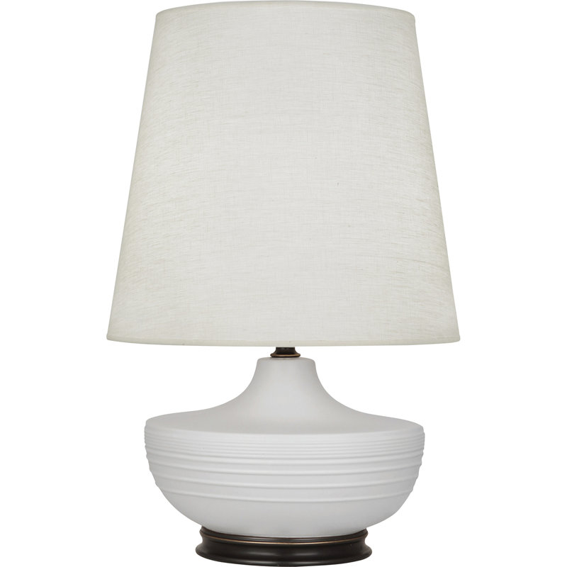 Nolan Table Lamp, Deep Patina Bronze/Matte Dove