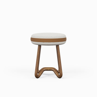 Cassie Loop Upholstered Stool by Urbia